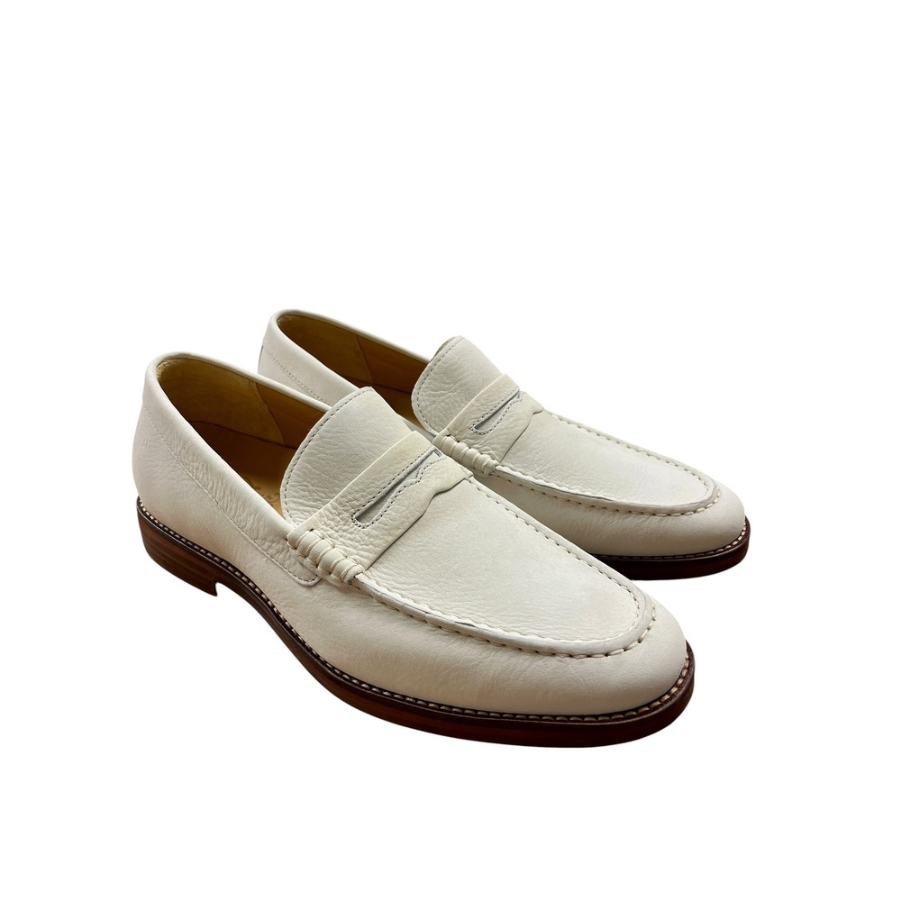 New SPERRY Gold Cup Exeter Penny Loafer White Leather Men's 9.5 NWOB Preppy